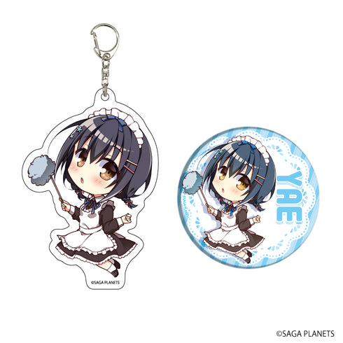 『AMBITIOUS MISSION』アクリルキーホルダー&缶バッジセット 02/弥栄(描き下ろし)